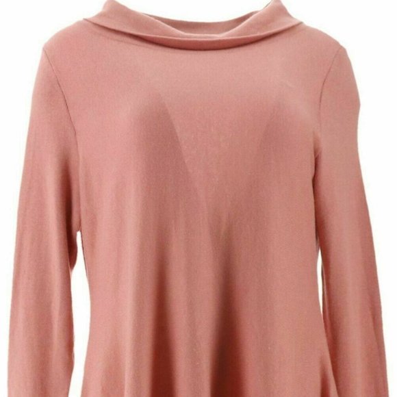 NWT DENIM & CO. MARILYN SWING SWEATER XS ROSE - Picture 2 of 6